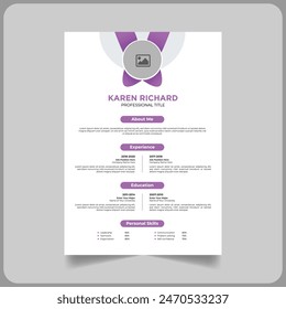 Creative CV Resume Template 2024