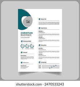 Creative CV Lebenslauf Vorlage 2024