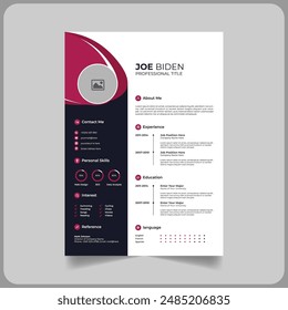 Creative CV Lebenslauf Vorlage 2024