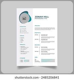 Creative CV Resume Template 2024