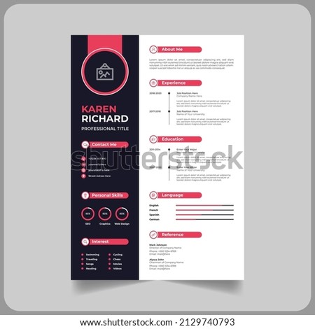 Creative cv or resume template