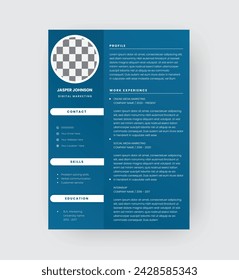 Creativo CV CV CV CV plantillas Vector Diseño carta de presentación solicitudes de trabajo blanco