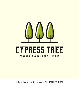 Creative Cypress Tree Logo Design