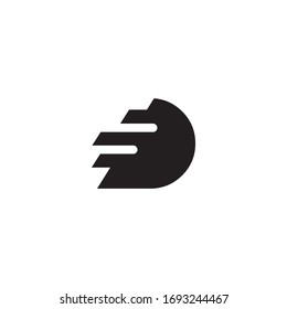 Logo-Design und minimalistisches Logo-Design für kreative D-Buchstaben