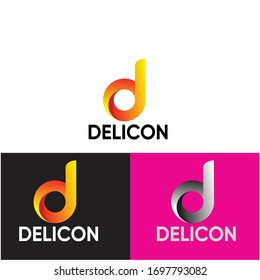 Diseño creativo del logotipo de la letra "D".