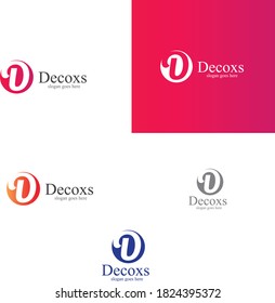 Plantilla de diseño de logotipo de carta Creative D, logotipo de Creative D 