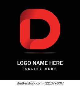 creative D Letter logo Design