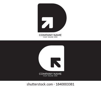 Creative D Letter Vector Logo Template Illustration Design, D Logo Business icon design, Beautiful Minimalist Logotype design for branding, Elegant identity design.