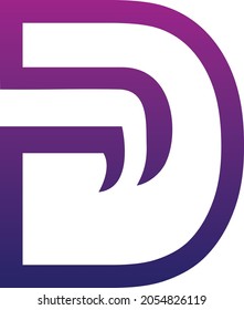 Creative D logo icon design