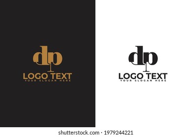 Logo "Kreative D P und Türplatten"Vektorgrafik, Illustration, Design