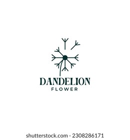 Creative dandelion flower logo design vector concept illustration idea
