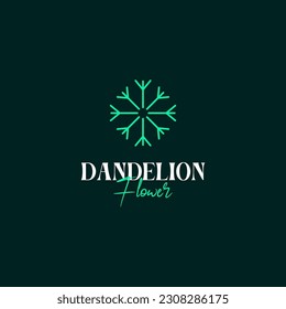 Creative dandelion flower logo design vector concept illustration idea