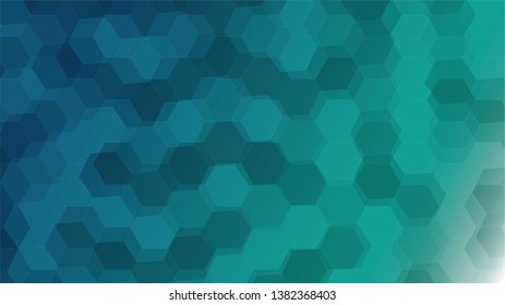 creative dark blue,green polygonal background