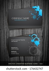 creative dark business card design