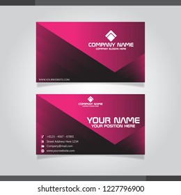 creative dark business card vector design