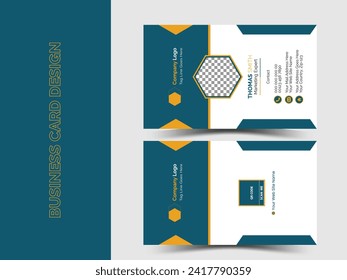 Creative dark business card vector design
