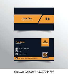 Creative Dark colored Business Card Template  