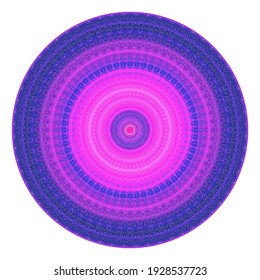 Creative dark pink points round symbol. Abstract symmetrical logo. Mosaic pink beautiful beads. Circle dots modern pixel floral art icon. Pattern ornament decorative wheel illustration eps10.