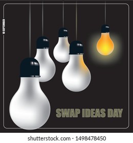 Creative for the date Swap Ideas Day. September events.