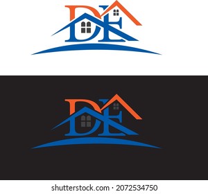 creative DE house logo for your company