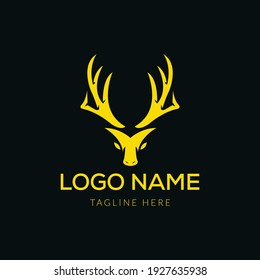 Creative dear or abstract animal logo design concept suitable for company logo, print, digital, icon, apps, and other marketing material purpose