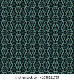 Creative decoration for wallpaper, clothes, textile. Vector illustration. Abstract vector background with mandalas. Unique geometric bright swatch in blue, brown and black colors.