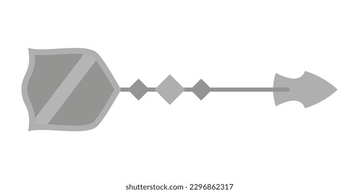 Creative Decorative Arrow Element. Beautiful Floral and Indian Ethnic Arrows. Cupid arrow with flowers and hearts. Valentine's Day, love, romantic concept.Vector illustration. 