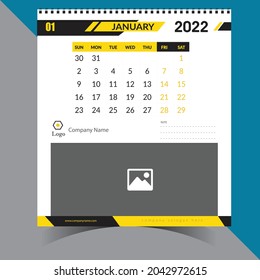 Calendario creativo y decorativo del escritorio 2022