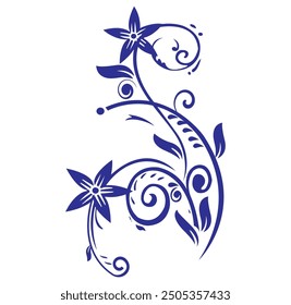 El Vector decorativo creativo del diseño floral utiliza para los gráficos del diseño, fondos, tarjeta de la invitación, tarjeta de visita, volante, folletos, cartel, revista
