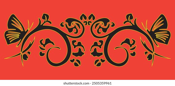Creative Decorative Floral Design Vector uses for design graphics, backgrounds, invitation card, business card, flyer, brochures, poster, magazine