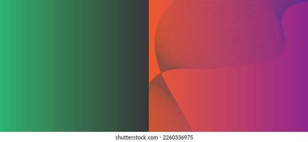 Creative Decorative red wave smooth design background. Gradient wave colors vector art design background. Abstract background, waves new 2023. Orange  red blue colorful vector background with wavy lin