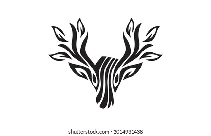 Design-Vorlage für das Logo "Creative Deer Woods".