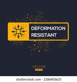 Creative (Deformation resistant) Icon, Vector sign.