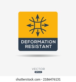 Creative (Deformation resistant) Icon, Vector sign.