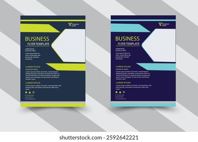 creative degital business flyer design template , simple and clean design 