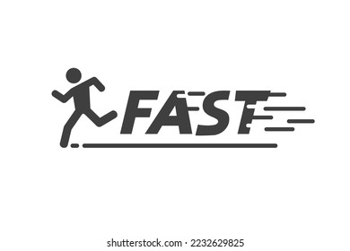 Creative deisgn of run message symbol