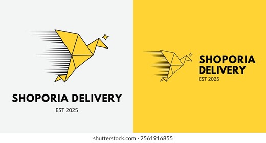 Creative delivery logo design vector illustration