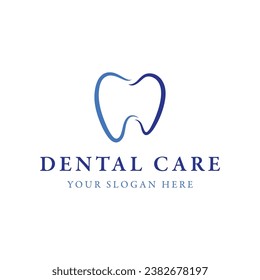 Creative dental abstract logo design. Logo for dentists, clinic centers, dental care and business.