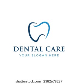 Creative dental abstract logo design. Logo for dentists, clinic centers, dental care and business.