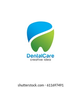 Creative Dental Care Concept Logo Design Template