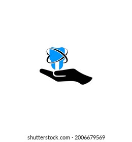 Vector de icono de cuidado dental creativo