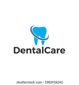 Logo del dentista de cuidado dental creativo
