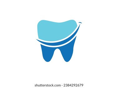 Creative dental clinic logo vector. Abstract dental symbol icon