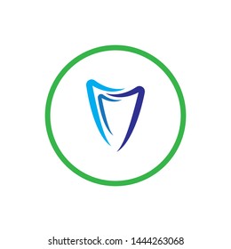 Creative Dental Concept Logo Design Template 