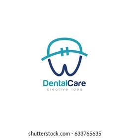 Creative Dental Concept Logo Design Template