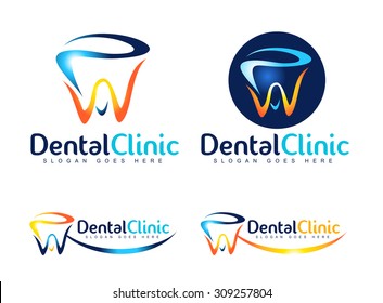 Creative Dental Dentist Logo Design. Creative Dental Vector.