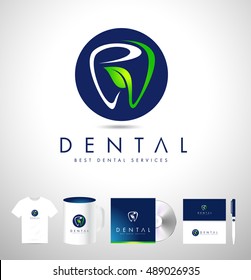 Creative Dental Logo Design. Dentist Logo Brand Identity