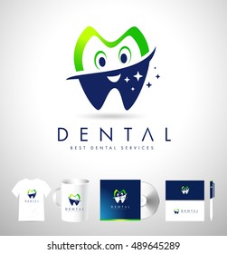 Creative Dental Logo Design. Dentist Logo Vector Icon