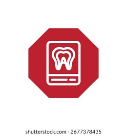 Creative dental logo design with tooth symbol in modern minimal style, perfect for dentist clinic, dental care, and oral health branding
