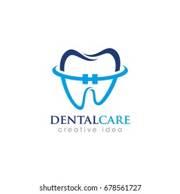 Creative Dental and Orthodontic Concept Logo Design Template